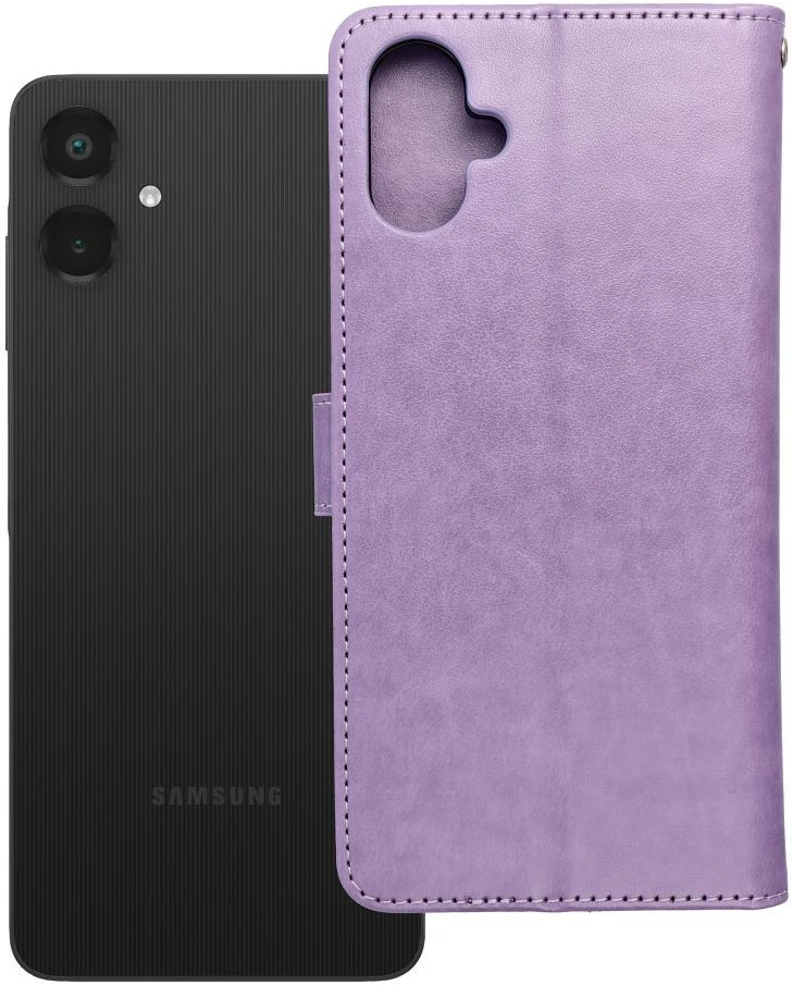 Forcell Oem MEZZO Book dėklas skirtas Samsung Galaxy A06 dreamcatcher violetinės spalvos