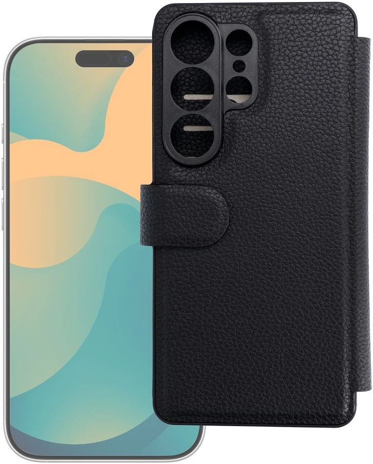 Dėklas su atvartu skirtas Samsung A12 / M12 Max Protect RFID juodas