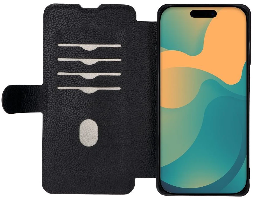 Dėklas su atvartu skirtas Samsung A12 / M12 Max Protect RFID juodas