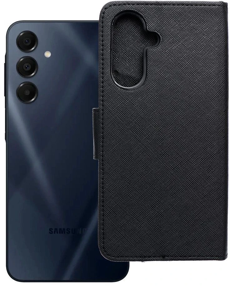 Dėklas Oem FANCY Book skirtas Samsung Galaxy A26 juodos spalvos