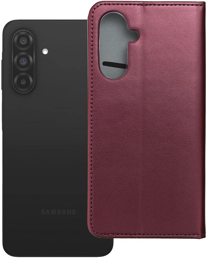 Reach Dėklas Smart Magnetic Samsung A266 A26 5G tamsiai raudonas