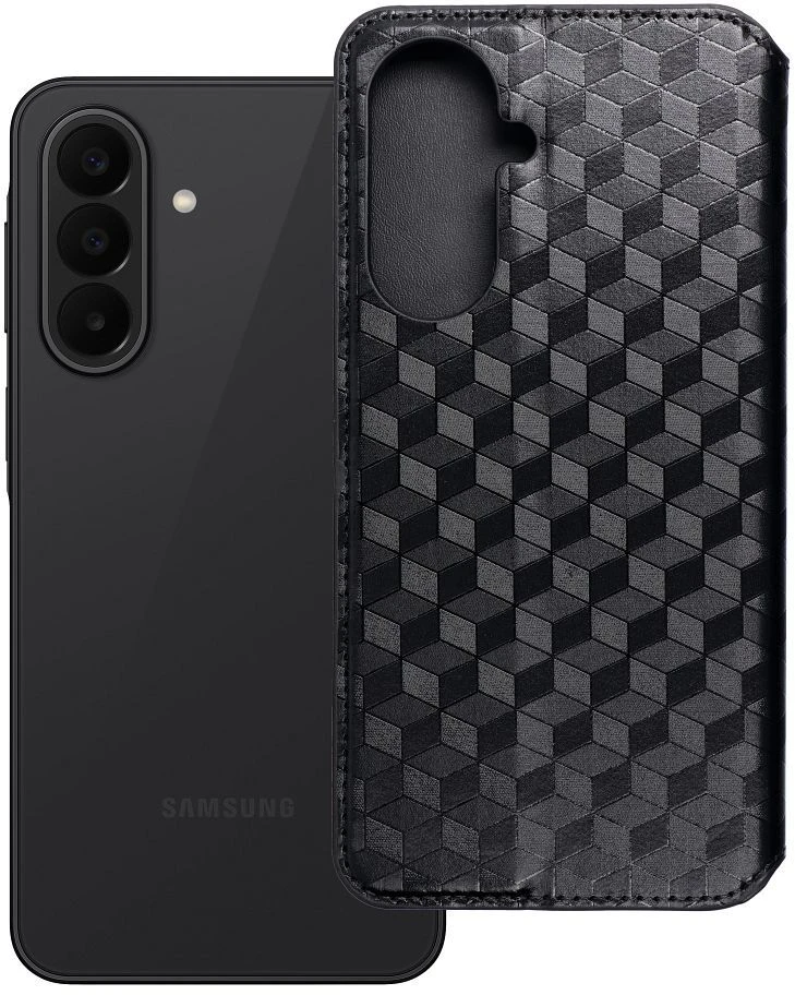 Oem Dėklas su klapką na Samsung A27 Cubic Book juoda