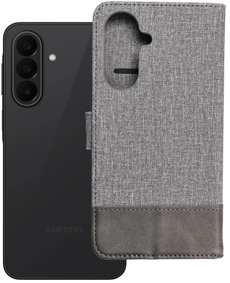 Oem Dėklas su klapką na Samsung A27 Gomma Book pilka