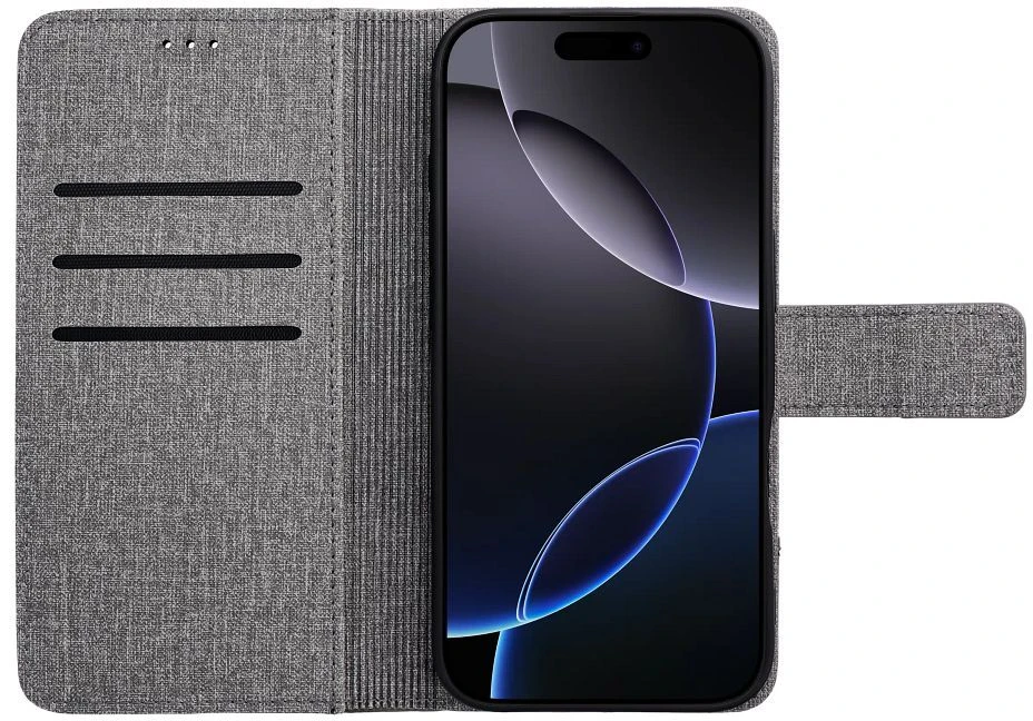 Oem Dėklas su klapką na Samsung A27 Gomma Book pilka