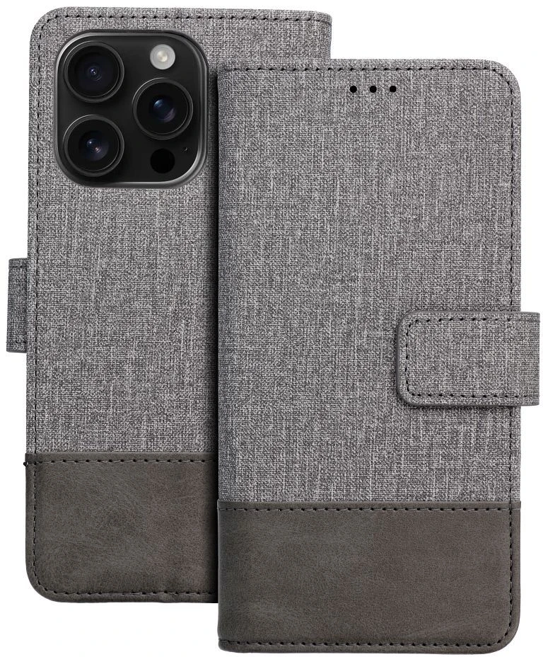 Oem Dėklas su klapką na Samsung A27 Gomma Book pilka
