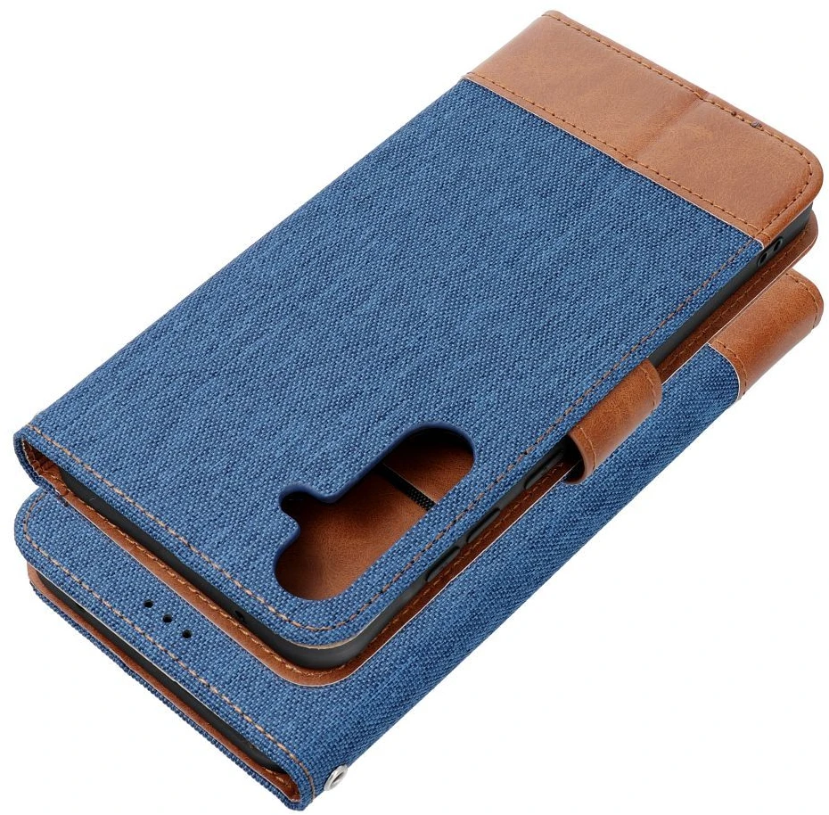 Oem Dėklas su klapką na Samsung A27 Jeans Book mėlyna