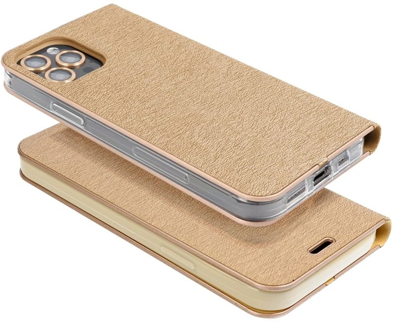 Oem Dėklas su atlenkiamu viršeliu Samsung A27 Luna Book Gold auksinis