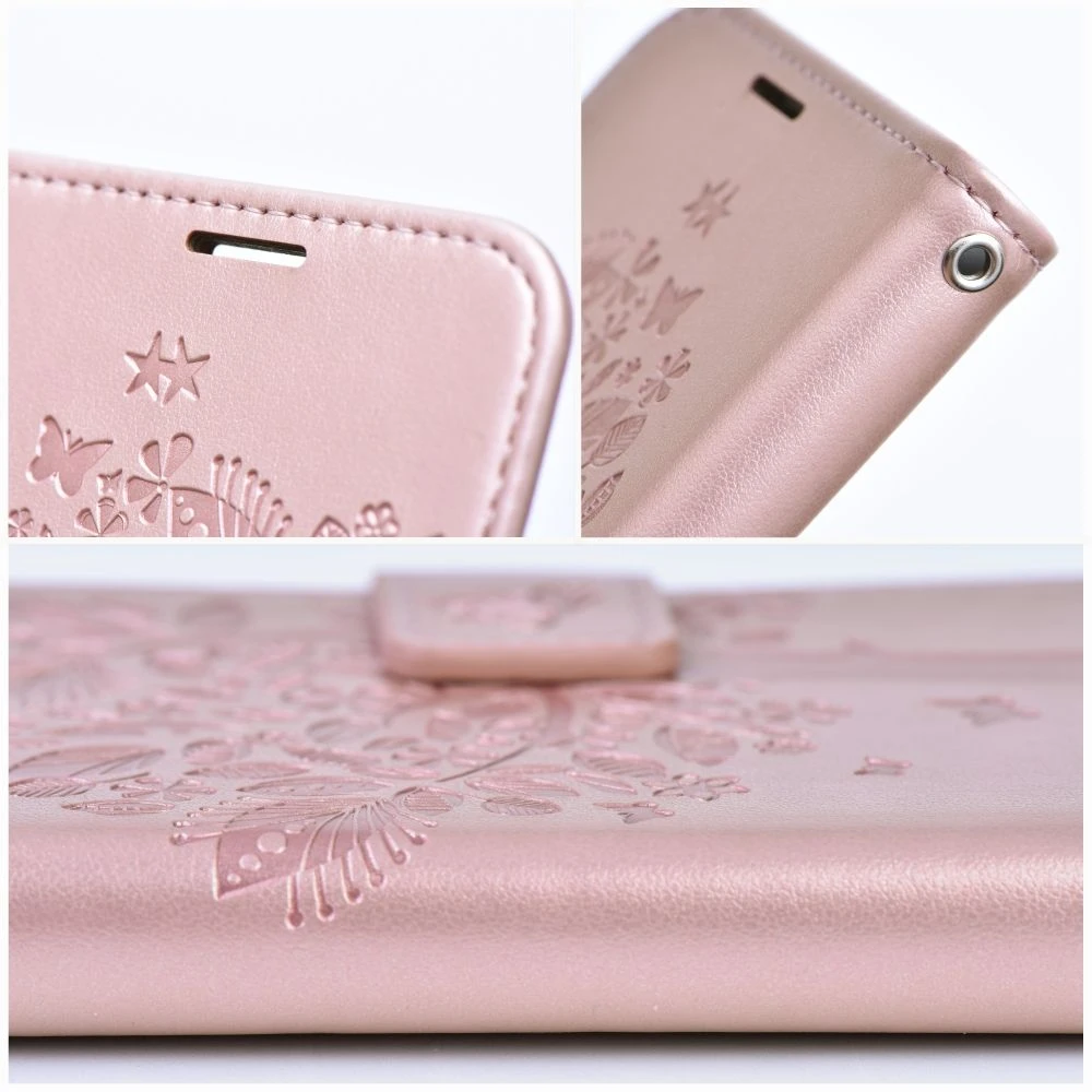 Oem Dėklas su klapką na Samsung A27 Mezzo Book mandala złoto-rožinė