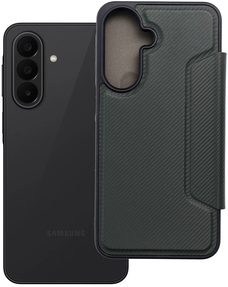 Oem Samsung A27 Razor Book atverčiamas dėklas, tamsiai žalias