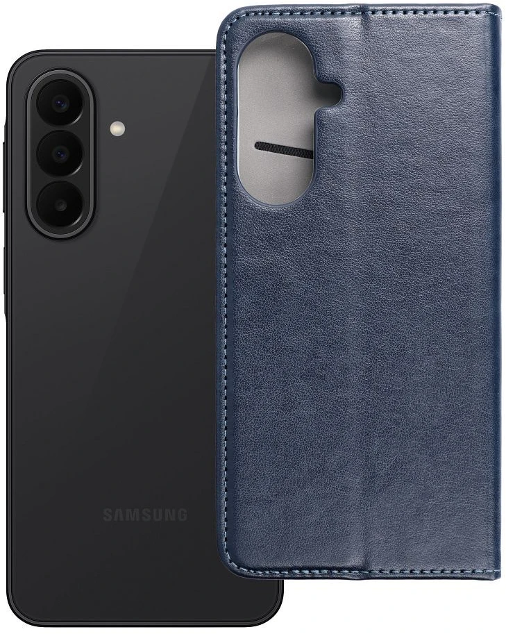 Oem Dėklas su klapką na Samsung A27 Smart Magneto tamsiai mėlyna