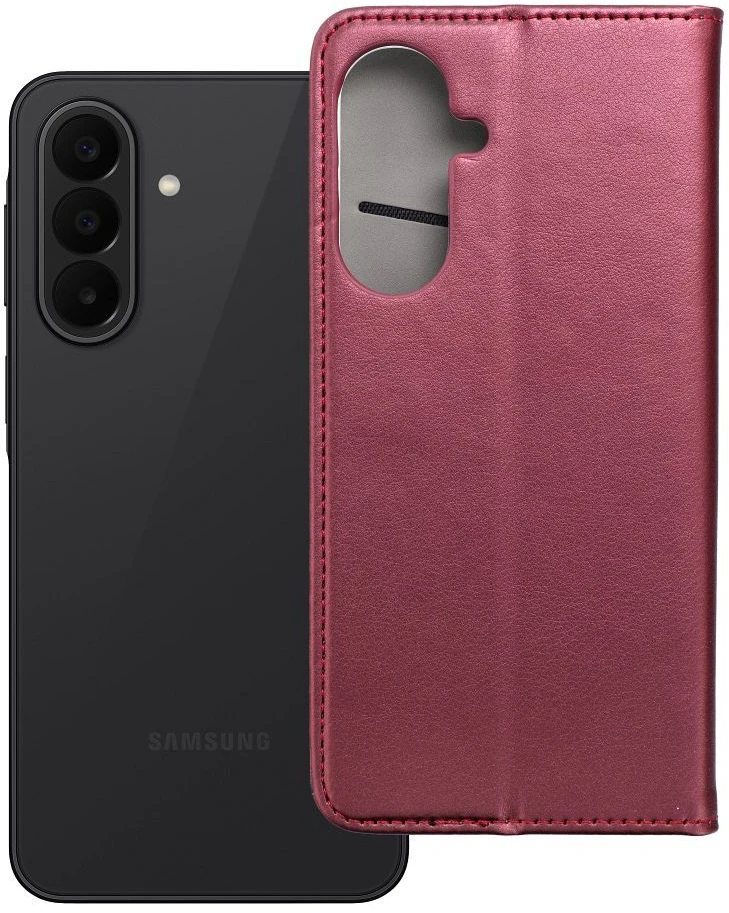 Oem Dėklas su klapką na Samsung A27 Smart Magneto bordo spalvos