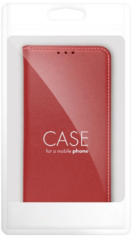 Oem Dėklas su klapką na Samsung A27 Smart Pro Book skórzane bordo spalvos