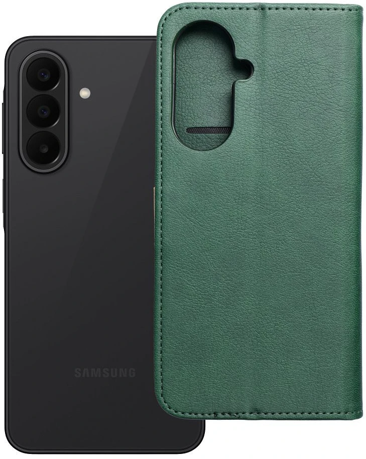 Oem Dėklas su klapką na Samsung A27 Split Book zielono-auksinė