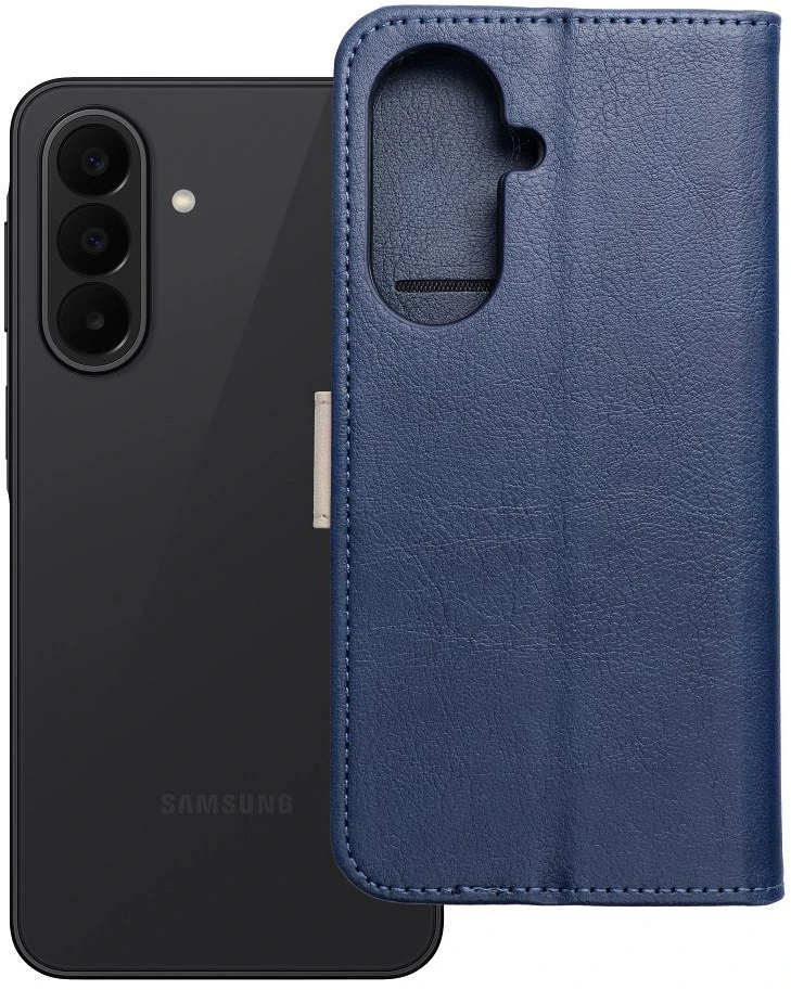 Oem Dėklas su klapką na Samsung A27 Split Book tamsiai mėlyna ir kreminė