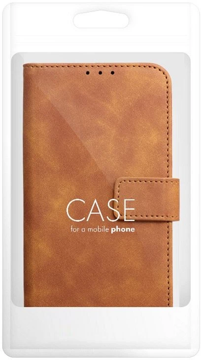 Oem Dėklas su klapką na Samsung A27 Tender Book ruda