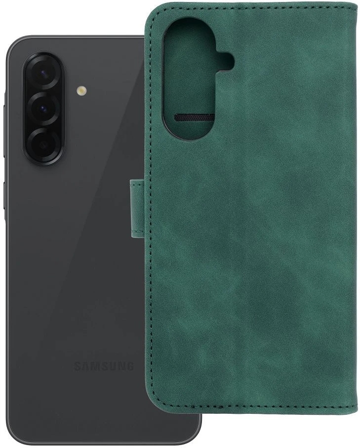 Forcell Oem TENDER Book Dėklas skirtas Samsung Galaxy A36 5G žalios spalvos