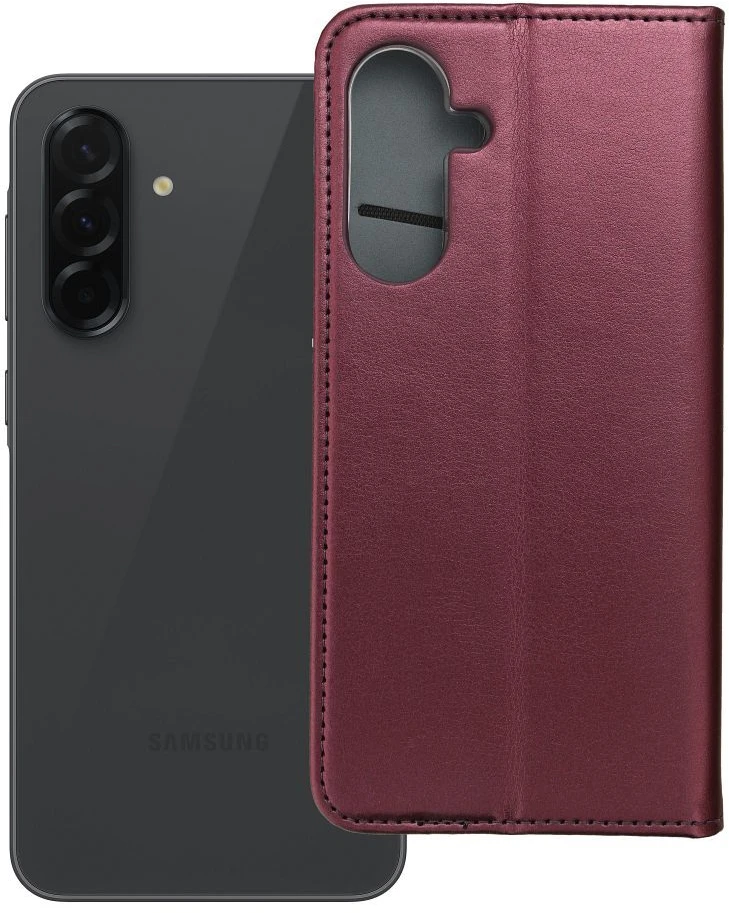 Reach Dėklas Smart Magnetic Samsung A366 A36 5G tamsiai raudonas
