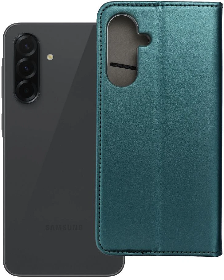 Reach Dėklas Smart Magnetic Samsung A366 A36 5G tamsiai žalias