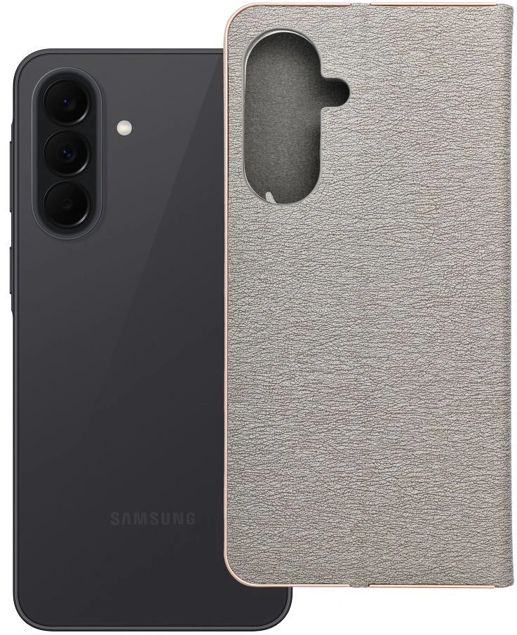 Oem Dėklas su klapką na Samsung A37 5G Luna Book Gold Sidabrinė