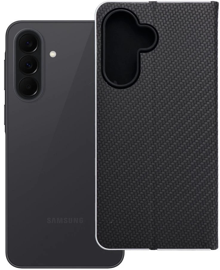 Oem Dėklas su klapką na Samsung A37 5G Luna Book Carbon juoda