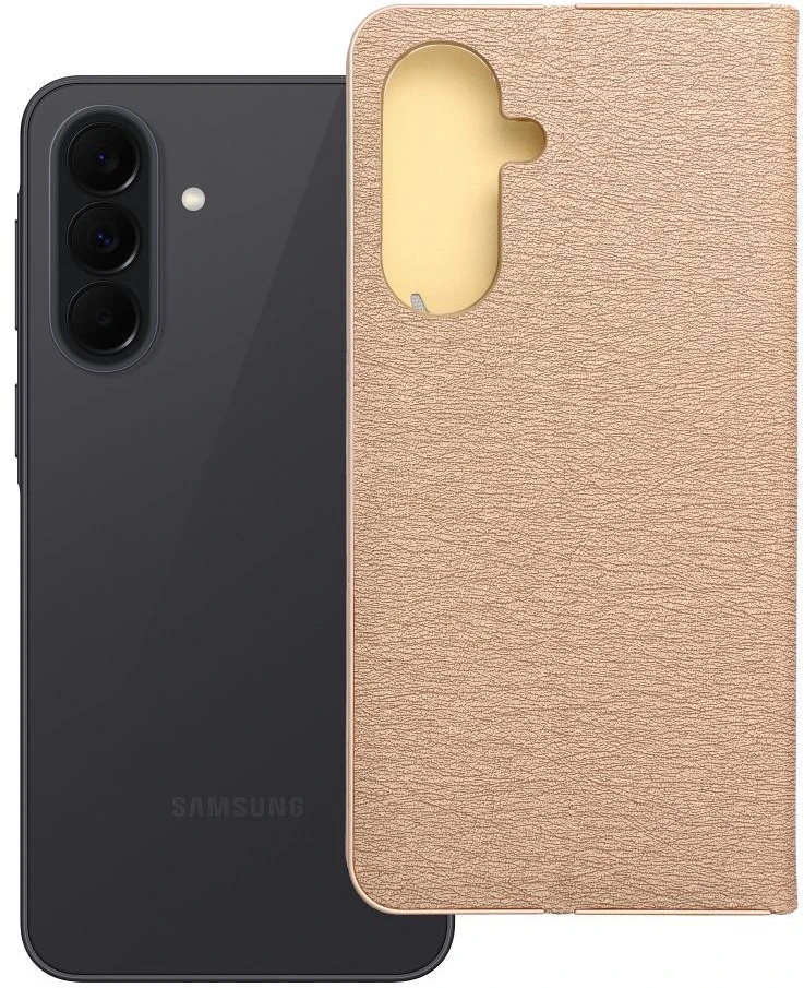 Oem Dėklas su klapką na Samsung A37 5G Luna Book Gold auksinė