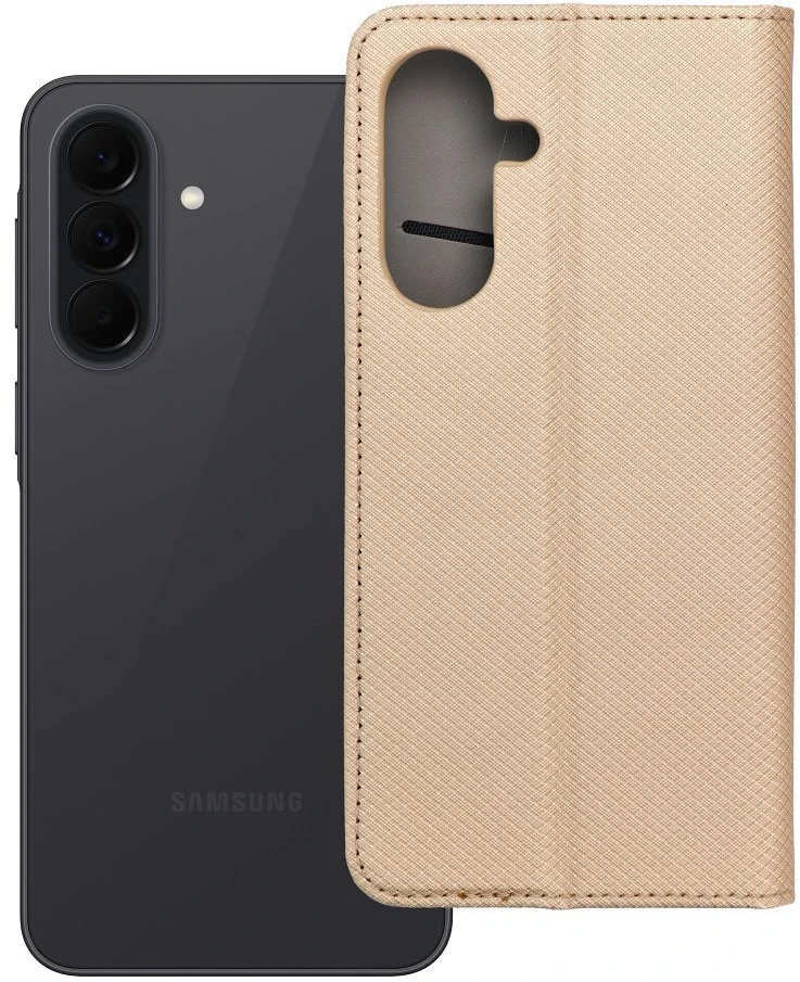 Oem Dėklas su klapką na Samsung A37 5G Smart Case Book auksinė
