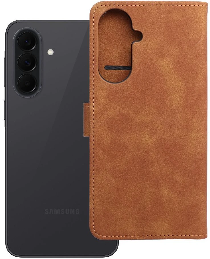 Oem Dėklas su klapką na Samsung A37 5G Tender Book ruda