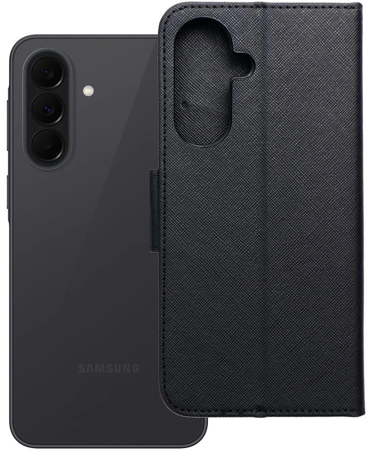 Oem Dėklas su klapką na Samsung A37 Fancy Book juoda