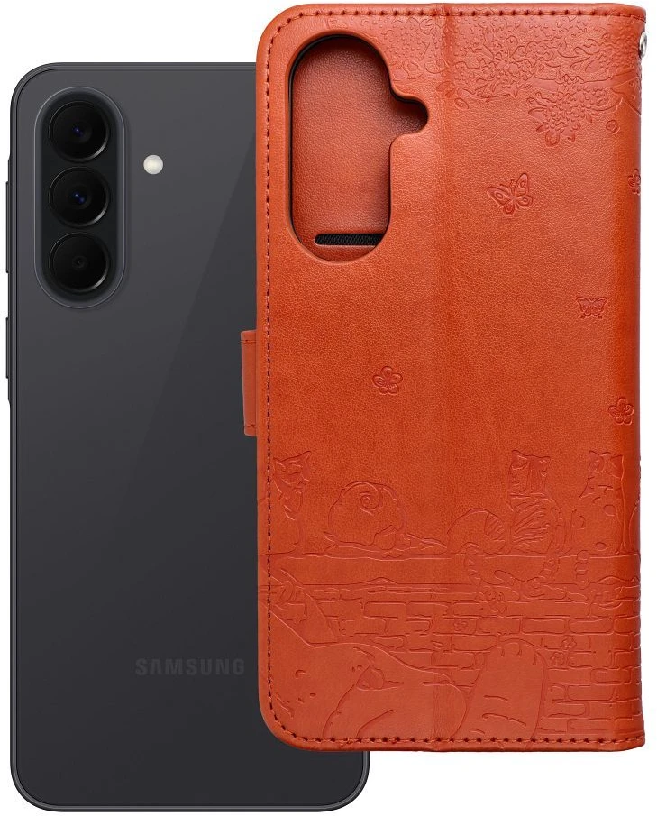 Oem Dėklas su klapką na Samsung A37 Mezzo Book katės raudonplaukės