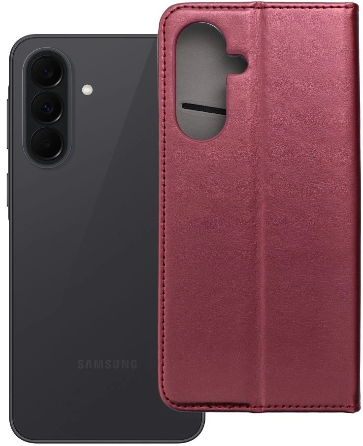 Reach Dėklas Smart Magnetic Samsung A376 A37 5G tamsiai raudonas