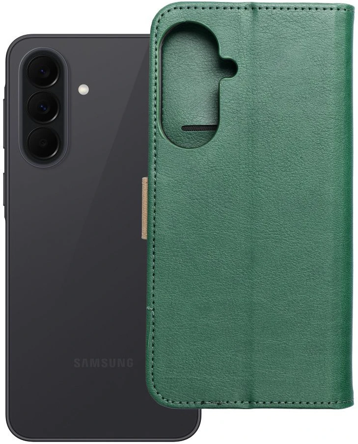Oem Dėklas su klapką na Samsung A37 Split Book zielono-auksinė