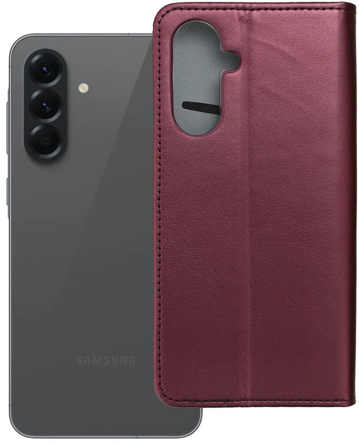 Reach Dėklas Smart Magnetic Samsung A566 A56 5G tamsiai raudonas