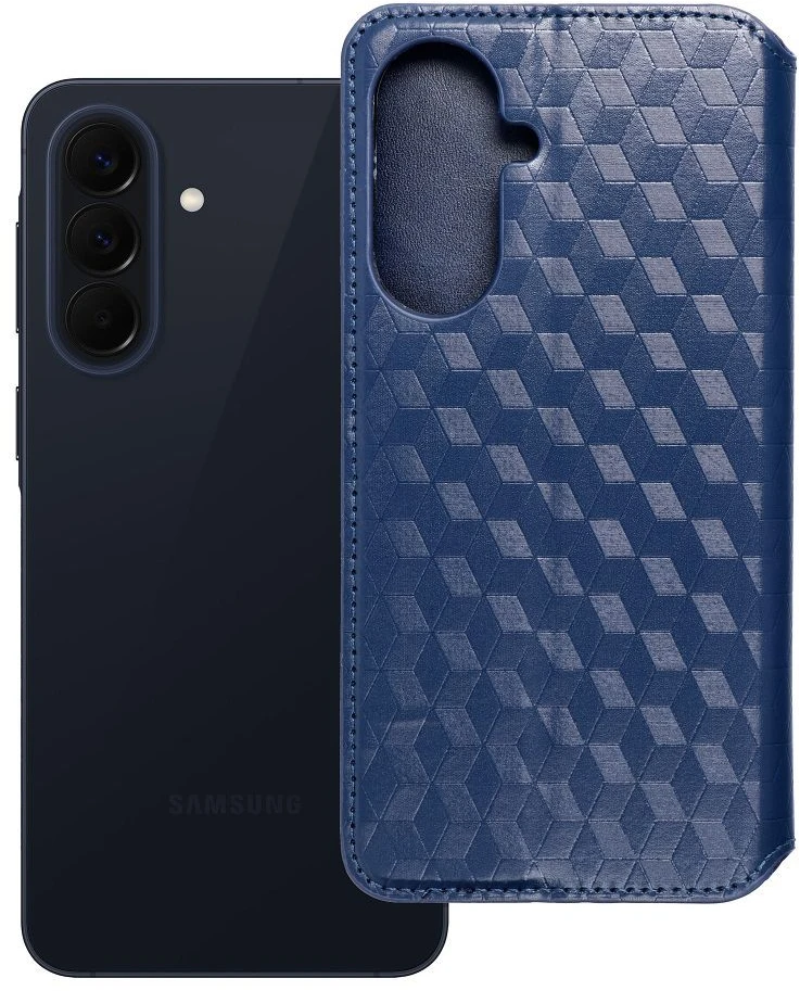 Oem Dėklas su klapką na Samsung A57 5G Cubic Book mėlyna