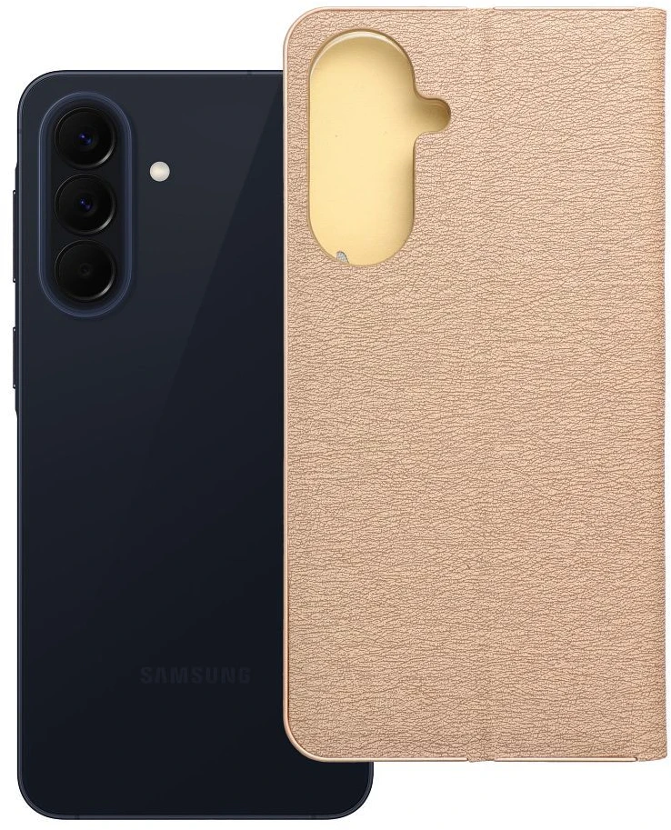 Oem Dėklas su klapką na Samsung A57 5G Luna Book Gold auksinė