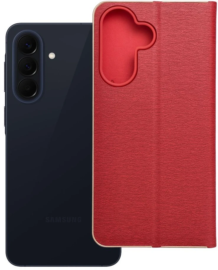 Oem Dėklas su klapką na Samsung A57 5G 5G Luna Book Gold raudona