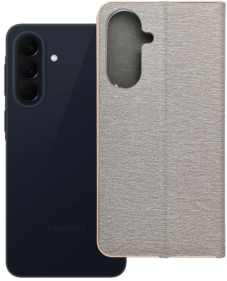 Oem Dėklas su klapką na Samsung A57 5G Luna Book Gold Sidabrinė