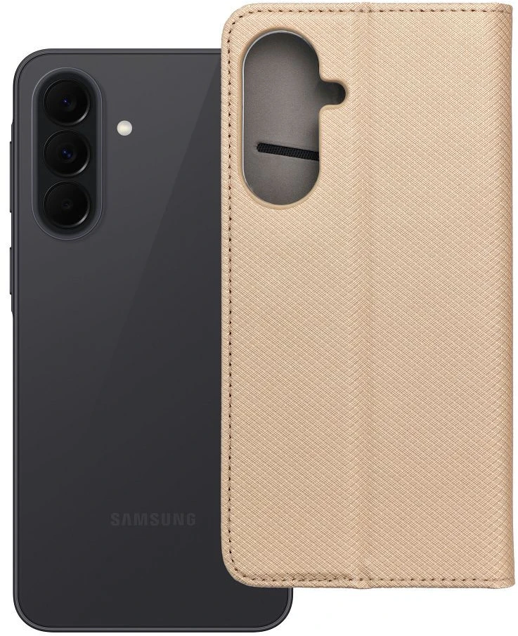 Oem Dėklas su klapką na Samsung A57 5G Smart Case Book auksinė