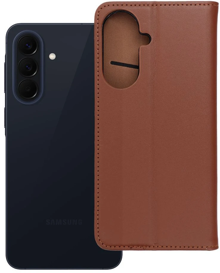 Oem Dėklas su atverčiamu dangteliu Samsung A57 5G Smart Pro Book odinis rudas