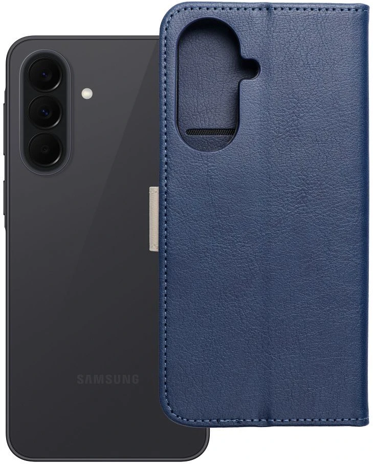 Oem Dėklas su klapką na Samsung A57 5G Split Book tamsiai mėlyna ir kreminė