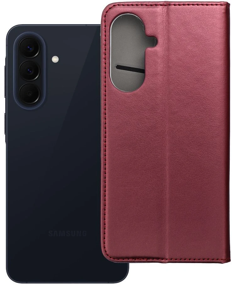 Reach Dėklas Smart Magnetic Samsung A576 A57 5G tamsiai raudonas