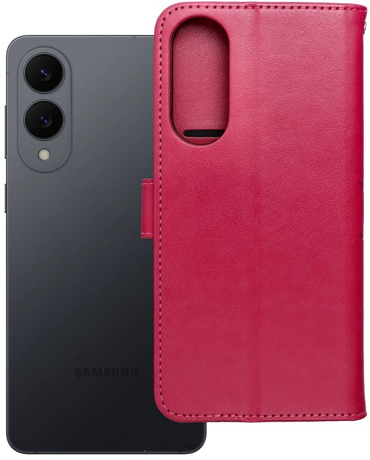 Oem MEZZO Book dėklas skirtas Samsung Galaxy S25 Edge mandala magenta