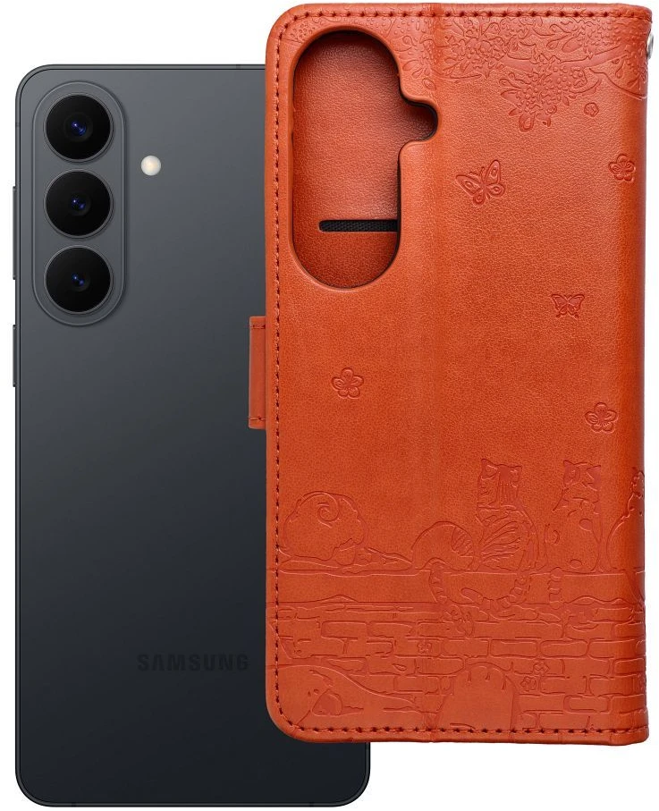 Oem Dėklas su klapką na Samsung S26 Mezzo Book katės raudonplaukės