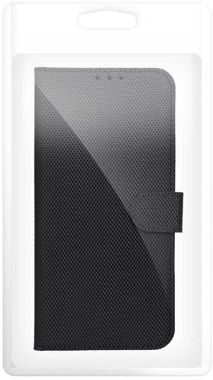 Oem Dėklas su klapką na Samsung S26 PLUS 4Card RFID antykradzieżowe tech fabric juoda