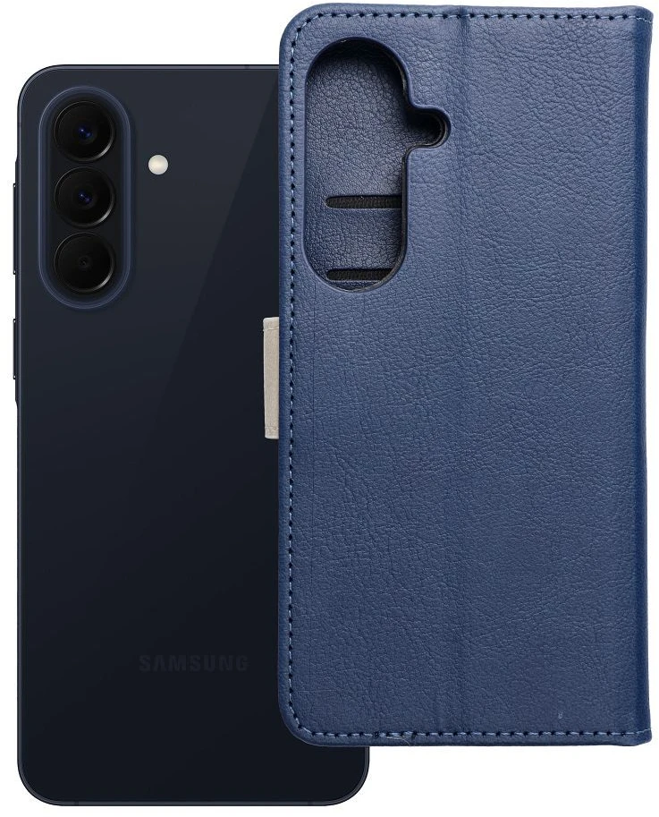 Oem Dėklas su klapką na Samsung S26 Split Book tamsiai mėlynos ir kreminės spalvos