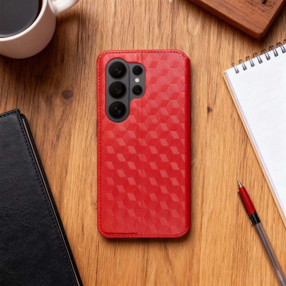 Oem Dėklas su klapką na Xiaomi 17 Cubic Book raudona