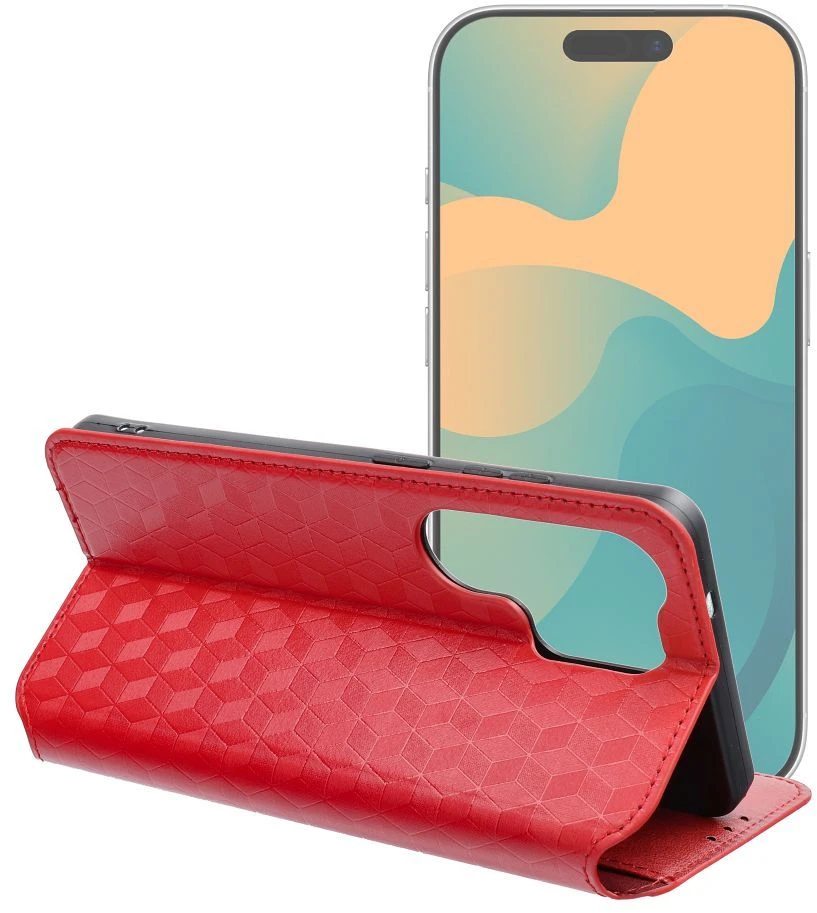 Oem Dėklas su klapką na Xiaomi 17 Cubic Book raudona