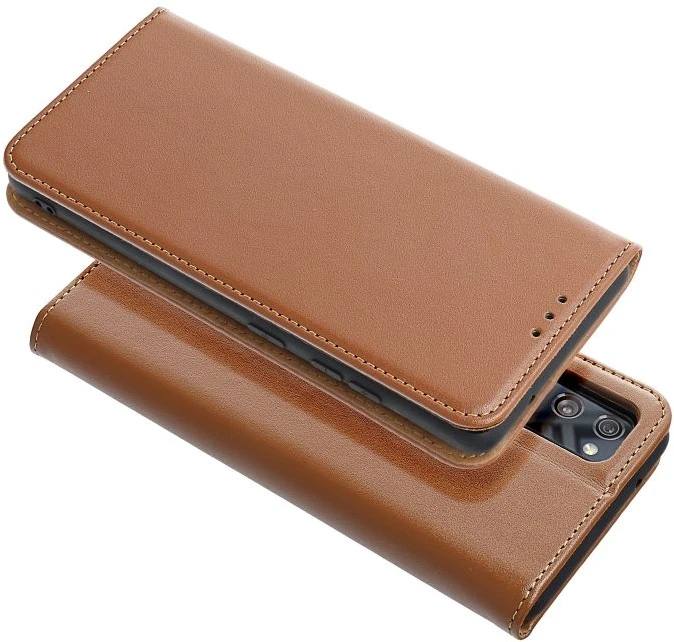 Oem Dėklas su klapčiu Xiaomi Redmi 17C Smart Pro Book odinis rudas