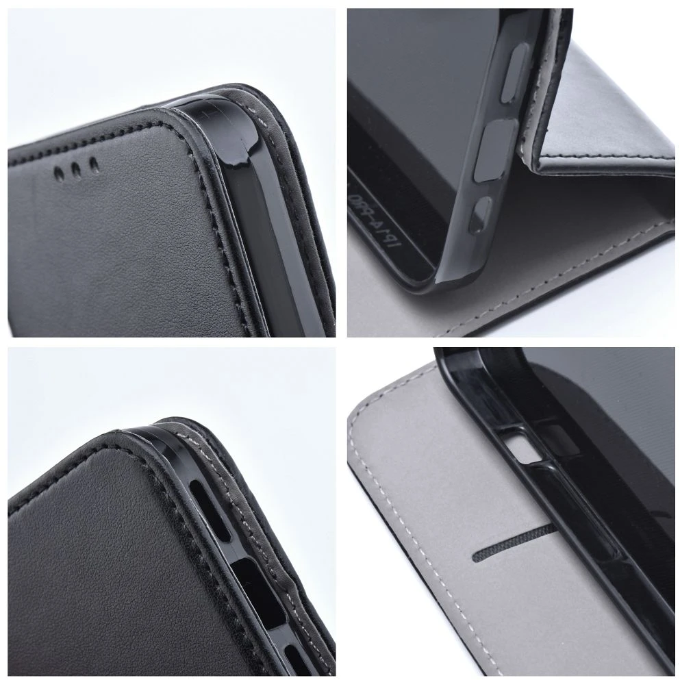 Dėklas su klapką na Xiaomi Redmi 17C Smart Magneto juoda
