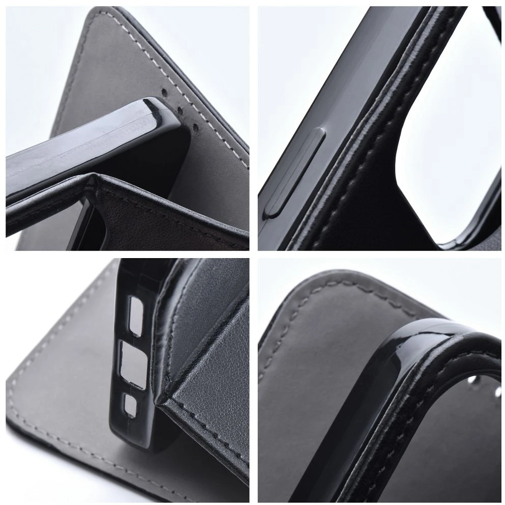 Dėklas su klapką na Xiaomi Redmi 17C Smart Magneto juoda