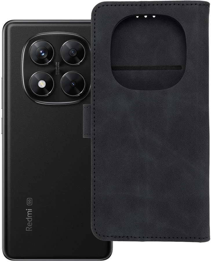 Oem TENDER Book Dėklas skirtas Xiaomi Redmi Note 14 PRO 5G / 14 PRO PLUS 5G juodos spalvos